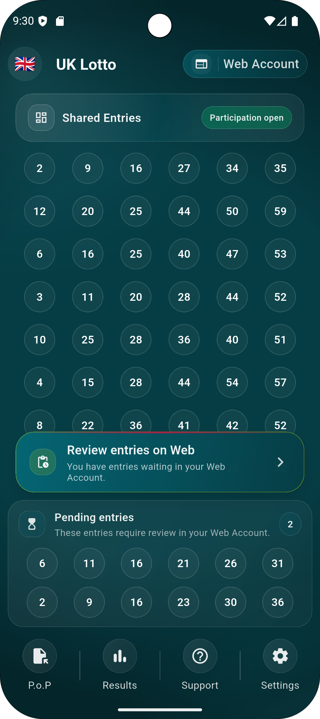 Mobile app screenshot 2